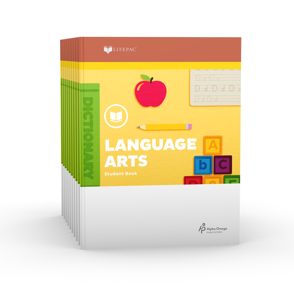 Lifepac 1st Grade Language Arts Set of 10 Workbooks