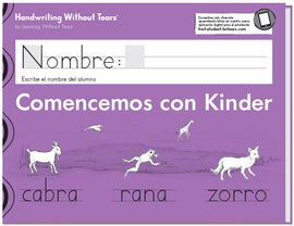Comencemos Kindergarten (Kick Start Kindergarten 2022 Student Workbook in SPANISH) - Handwriting Without Tears