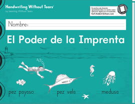 El Poder de la Imprenta (Printing Power 2022 Student Workbook in SPANISH) (Grade 2) - Handwriting Without Tears