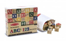 Wooden ABC/123 Blocks by Melissa & Doug
