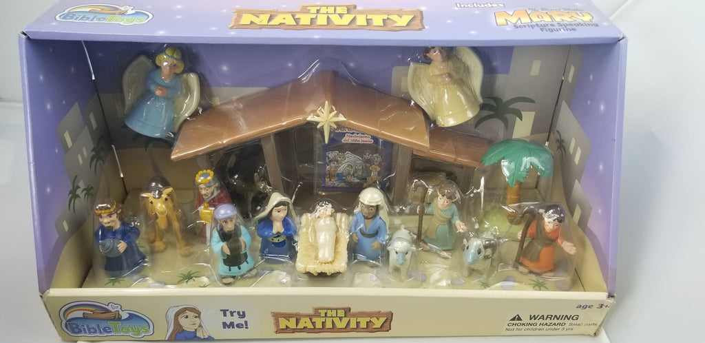 Nativity Playset with Talking Mary Figurine– R.O.C.K. Solid Home School ...