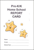 Home School Report Card for Pre-K/K