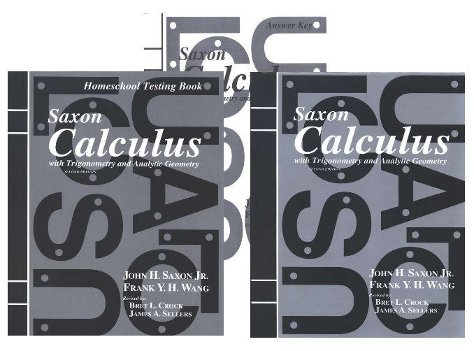 Saxon Math Calculus Kit, 2nd Edition R.O.C.K. Solid Home School Books