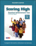 Scoring High on the Standard Achievement Test (SAT/10) Grade 5 Teacher's Edition