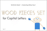 Wood Pieces Set for Capital Letters - Handwriting Without Tears