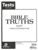 BJU Press Bible Truths Level F Tests 3rd EDITION