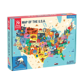 Map Of The U.S.A. Geography Puzzle