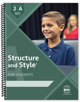 Structure and Style for Students: Year 2 Level A Teacher's Manual only (Grades 3-5)