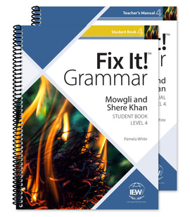 Fix It! Grammar Level 4: Mowgli and Shere Khan Teacher/Student Combo (Grades 6-8)